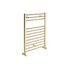 Hooper Straight Ladder Towel Rail Brushed Brass 800mm high